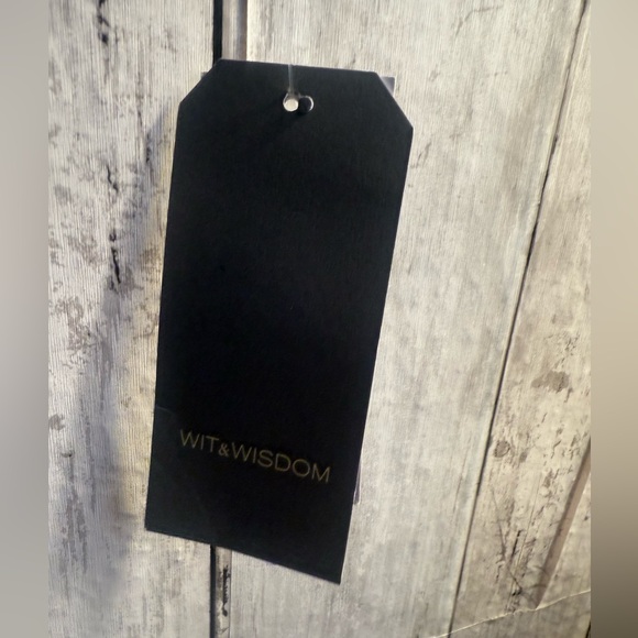 NWT WIT & WISDOM WOMENS OYSTER MUSHROOM SLEEVE ROUND NECK SWEATER L - Picture 3 of 5